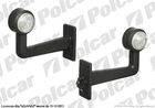 Lampa Obrysowa (Uniwersalna) 12/24V,Na Wysięgniku,Okrągła,Mocowanie Na Śruby,Led,Czerwono-Biała,Prawostronny/Lewos
