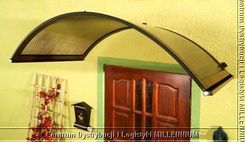 zadaszenie drzwi dwuskrzydłowych RONDO 250 cm