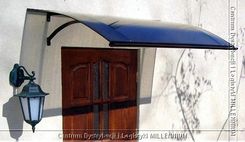 zadaszenie łukowe SWING - kolor brązowy