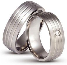 Tytanowe Obrączki Ślubne Titanium 3D by Swepol wzór T12-7/1c