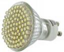 Whitenergy LED Reflektor MR16 - 80x LED | 3W | GU10 | 230V | 3000K Ciepła Biała (06975)