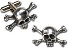 Alchemy Gothic spinki do mankietów SKULL N BONES CL8