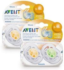 Philips Avent Smoczek Silikonowy Sensitive 6-18M 2 Szt. Scf133/32