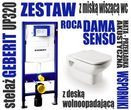 ROCA Dama Senso + zestaw GEBERIT Duofix 111.320.005+A346517000