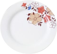 Talerz w pomarańczowe kwiaty