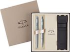 zestaw Parker I.M. Srebrny CT Pióro wieczne + Długopis S0928550