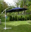 Parasol ogrodowy na wysięgniku, średnica 3m, niebieski Parasol ogrodowy na wysięgniku, średnica 3m, niebieski
