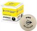  Dunlop Pro (2 kropki) - 1szt - biała piłka