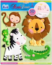 Naklejki Na Ścianę Piankowe Zwierzątka 3D 