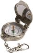 Kompasy Kompas metalowy z lusterkiem i brelokiem Meteor