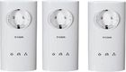 D-LINK zestaw adapterów sieciowych Ethernet PLC DHP-P307AV + DHP-P306AV (zestaw 3 sztuk) (DHP-P307AV+P306AV)