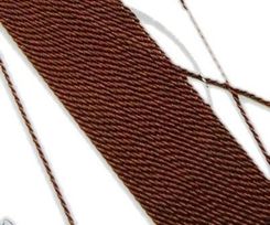 Nić Jedwabna BRĄZ do Pereł nr 3 z IGŁĄ 0,5mm