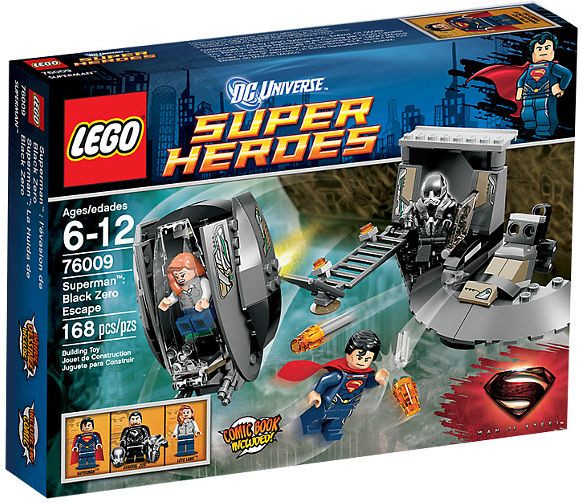 lego super heroes superman black zero escape 76009