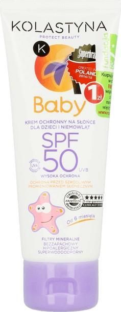 Kolastyna Opalanie: Krem Ochronny Do Twarzy Dla Dzieci Spf 50, 75 Ml  - zdjęcie 1