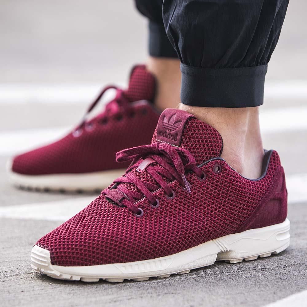 adidas zx flux burgundy camo